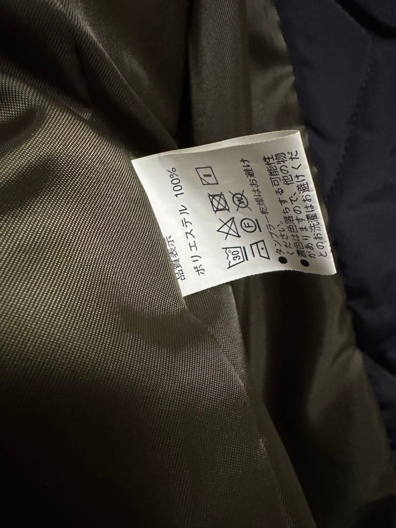 美品 Milk teaママコート ネイビー ダッカー フリーサイズ