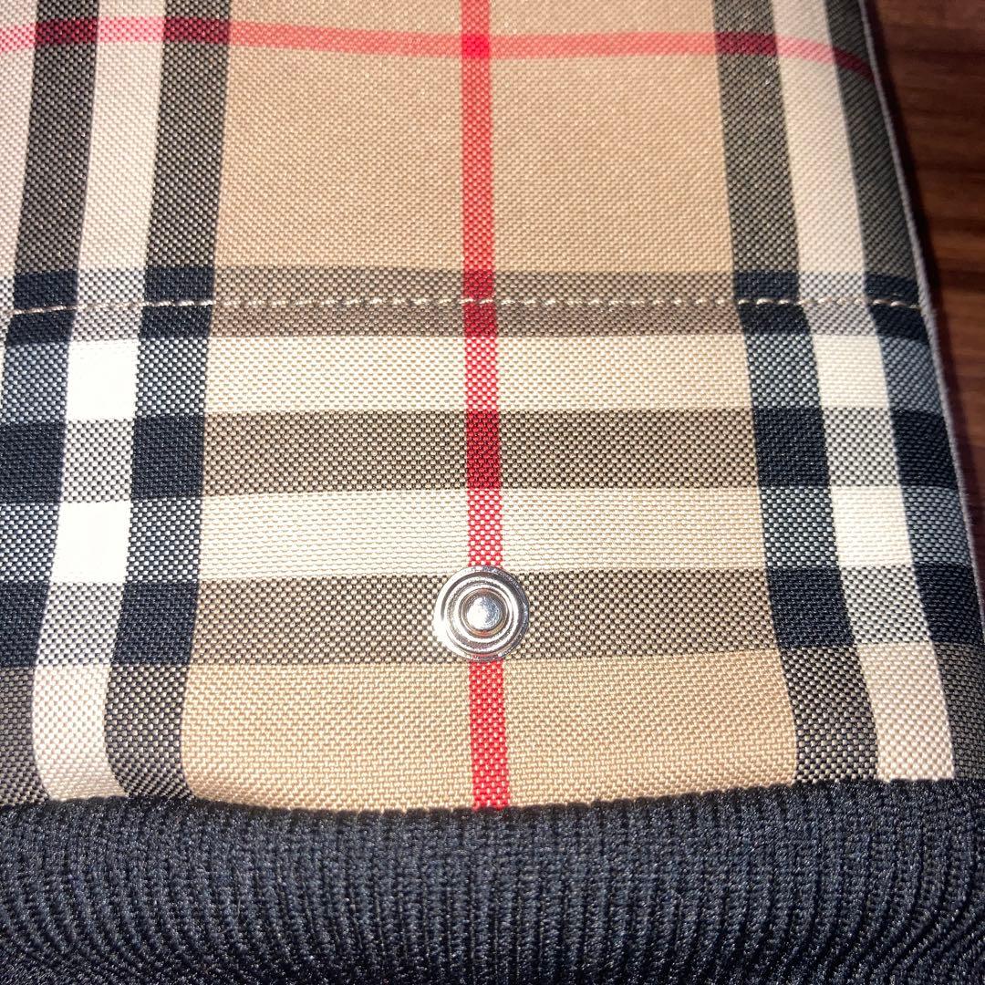 極美品　正規品　BURBERRY レザーグローブ　M バーバリー　手袋　ミトン