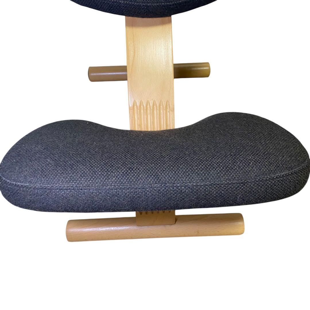 美品★バランスイージー 通常フレーム バランスチェア リボ社 腰痛対策 椅子