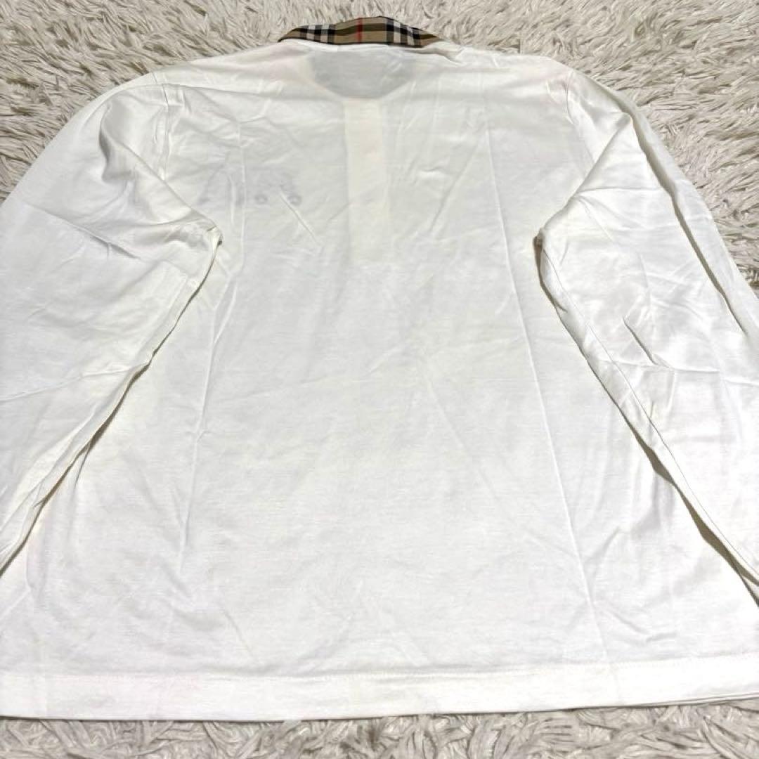 ジョー様 バーバリー ポロシャツ 長袖 ノバチェック 金ボタン 大きいサイズ