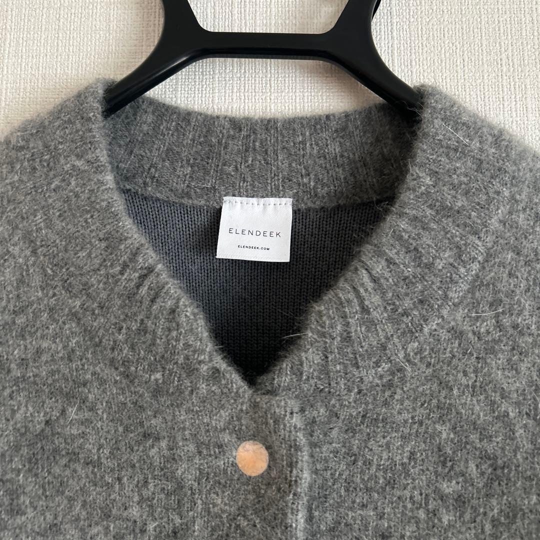 ELENDEEK エレンディーク　CNラクーンミックスブルゾン　グレー