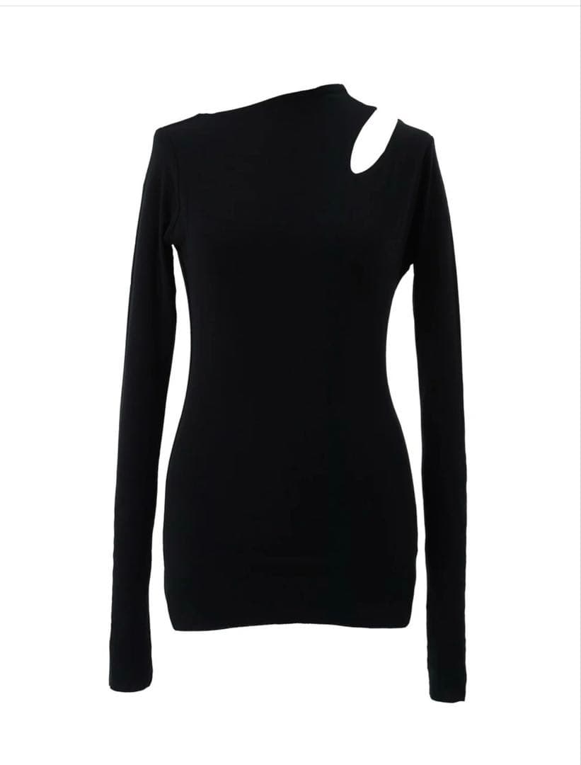 cygne ショルダーオープンカットオフT