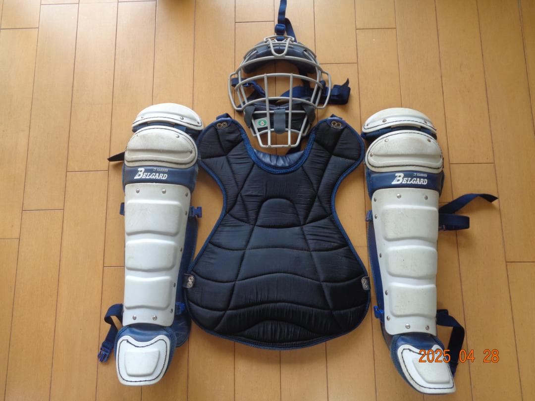 ベルガードキャッチャー防具3点セット マスクプ ロテクター レガーズＪＳＢＢ公認