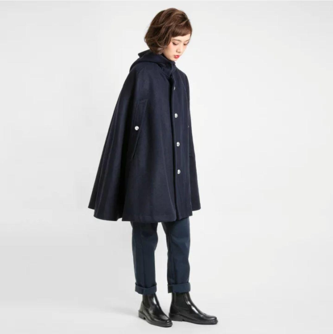 フランス軍レディース ウールケープ マント ポンチョ ミリタリー ケープ