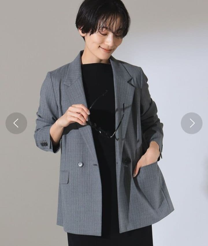 ◇美品◇Demj-Luxe BEAMS 2ボタンダブルブレストジャケット