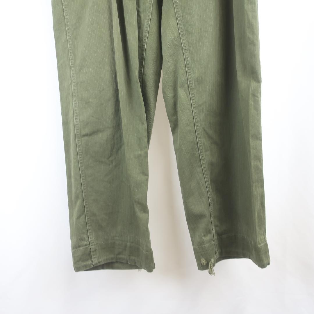 VINTAGE オランダ軍 ミリタリー ヘリンボーン カーゴ パンツ 古着