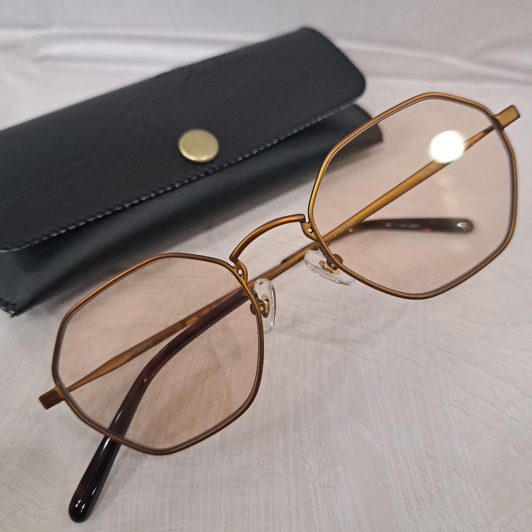 NEW.サングラス ANNEX C-2 アンティークゴールド(ブラウン) 男女兼