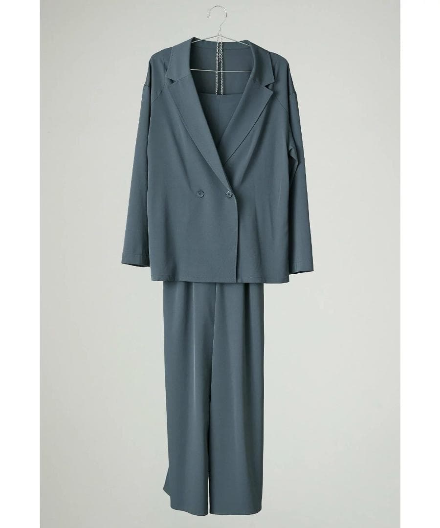 美品 niana ニアナ セットアップパンツドレス オールインワン L 大きい