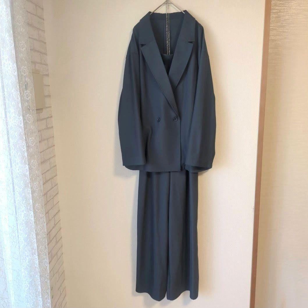 美品 niana ニアナ セットアップパンツドレス オールインワン L 大きい