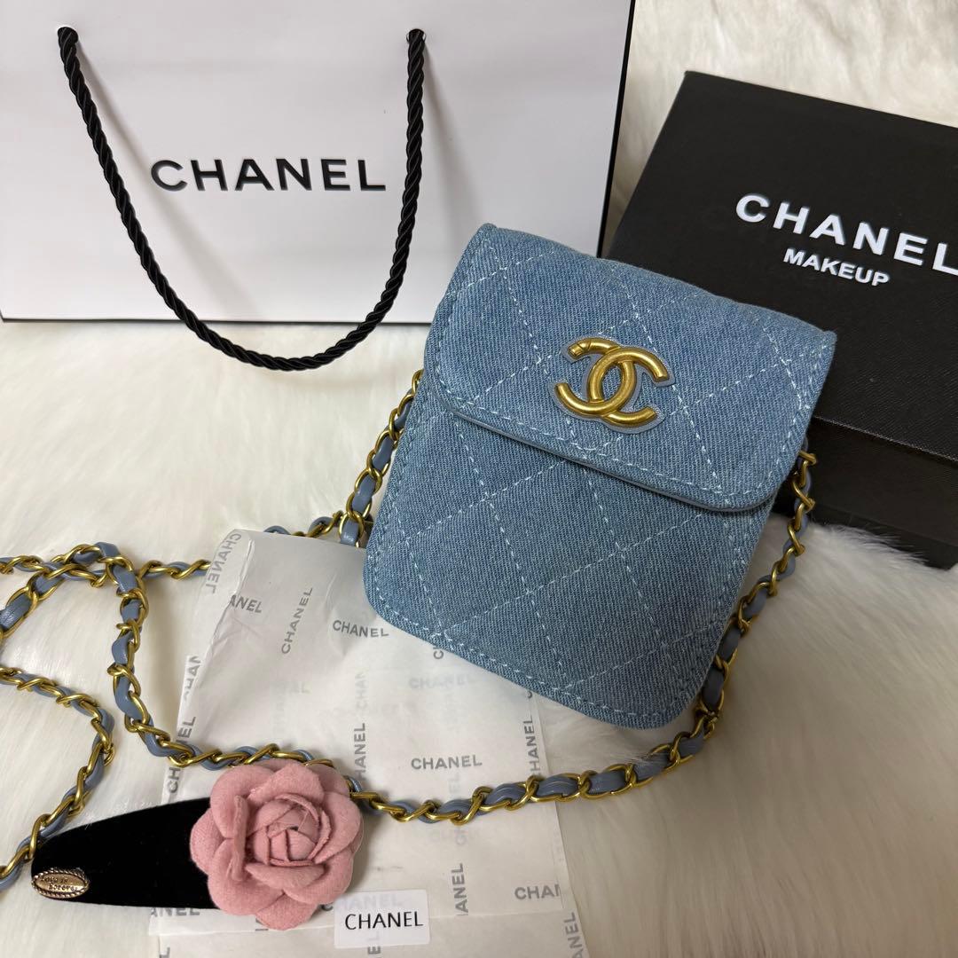 CHANEL シャネル　ノベルティ　デニム ミニキルティング ショルダーバッグ