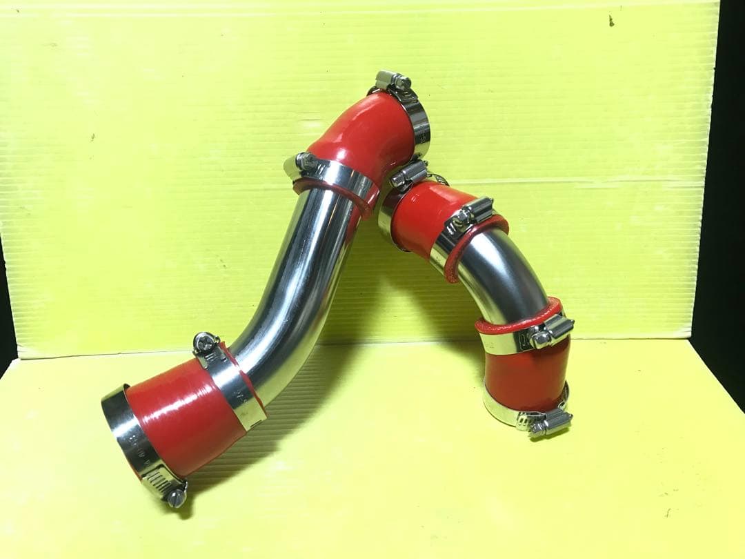 正規商品！ジムニー 【JA12】ターボパイプ2点set SUS製!希少レッド！