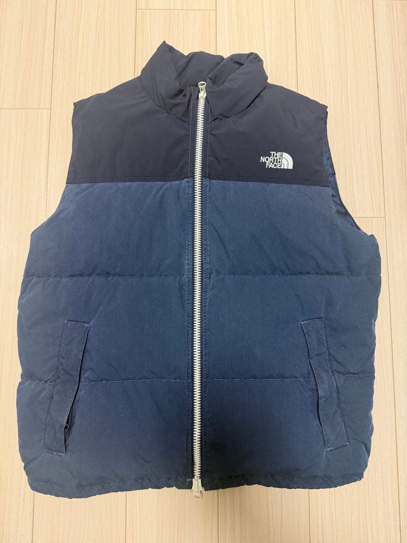 ノースフェイス　ダウンベスト　パープルレーベル　インディゴ