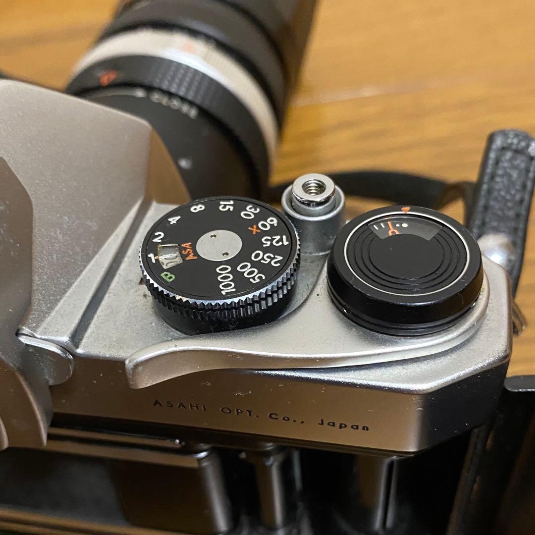 Pentax spotmtic 一眼レフ　フィルム　望遠レンズ付き