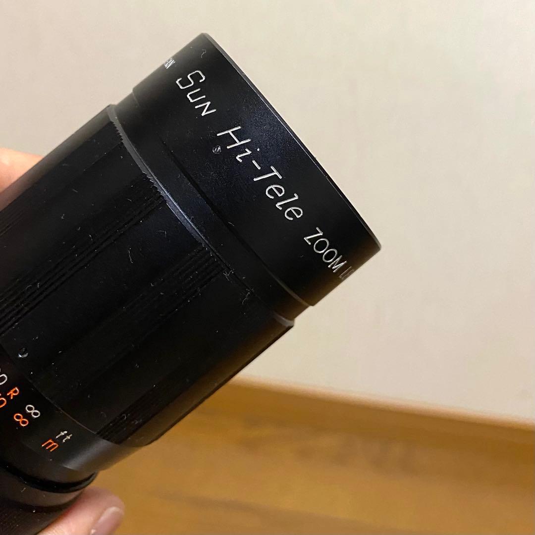 Pentax spotmtic 一眼レフ　フィルム　望遠レンズ付き