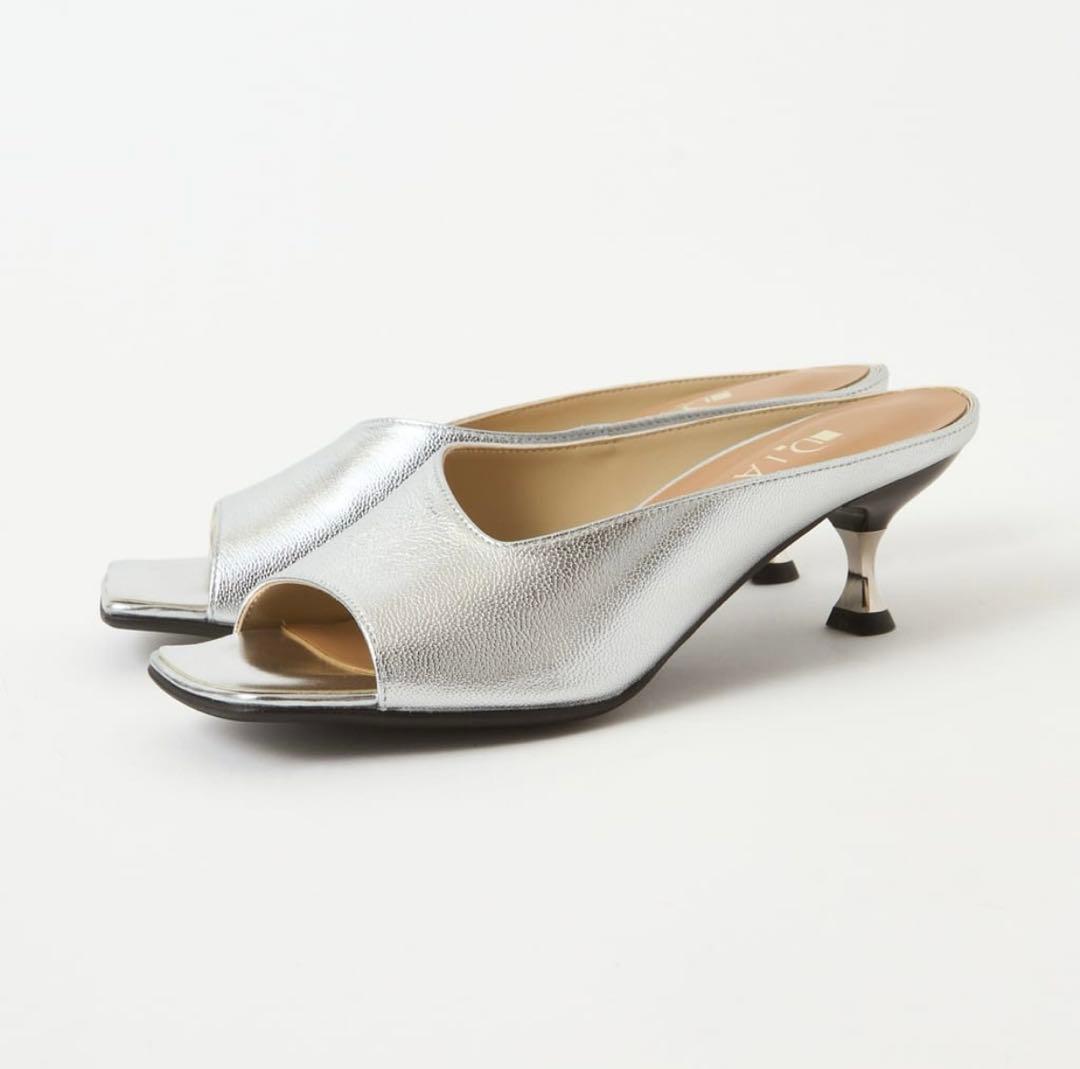 DIANA ダイアナ　ミュール　シルバー　美品