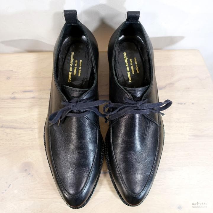 ●良品●コムデギャルソンオムプリュス　ロングノーズ　Ｕチップシューズ