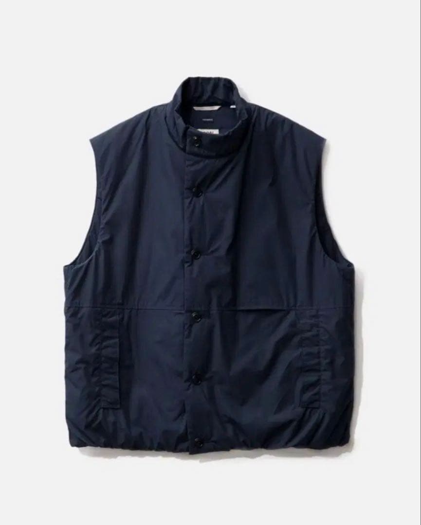 nanamica ネイビー ダウンベスト