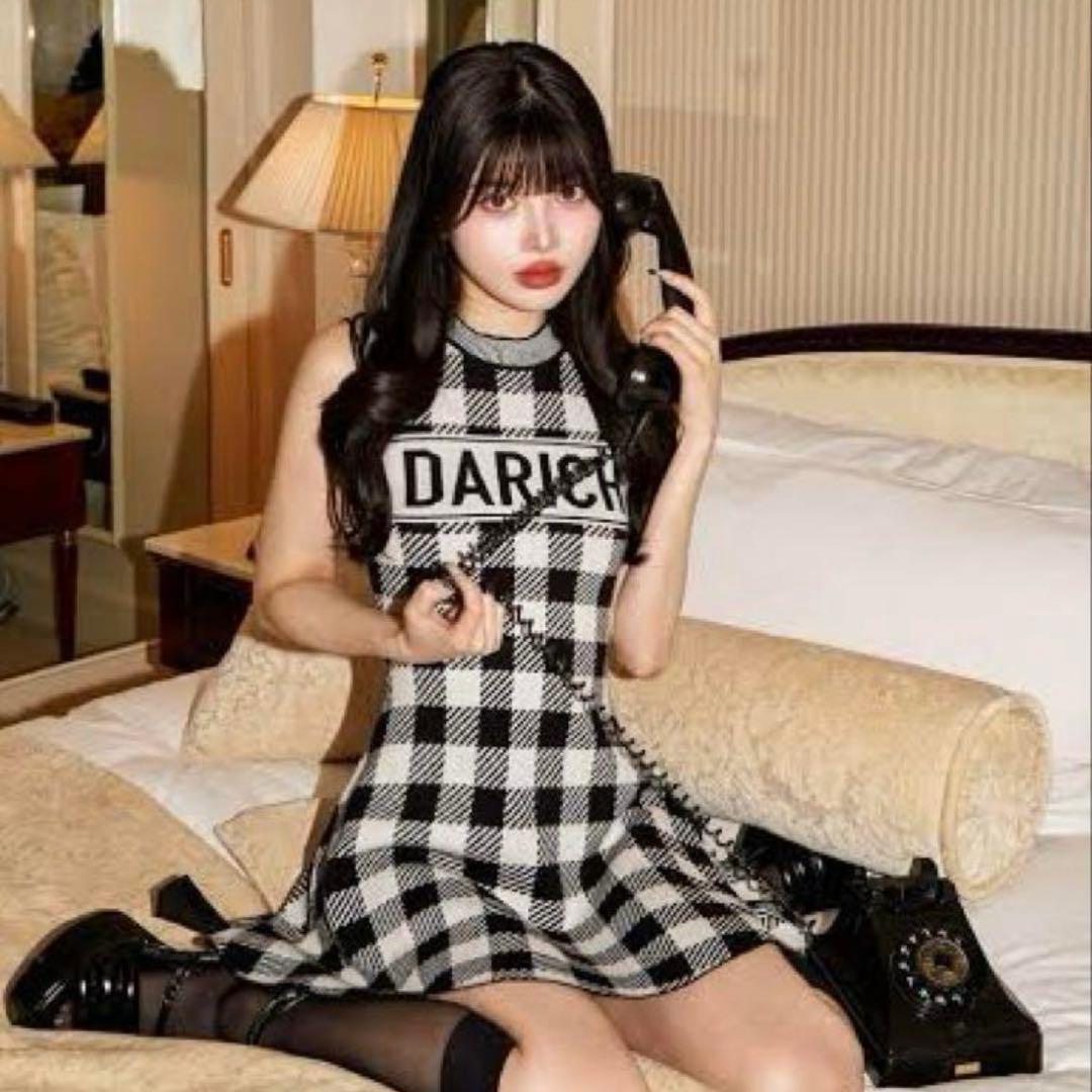最終値下げDARICH ギンガムチェックフレアミニワンピース