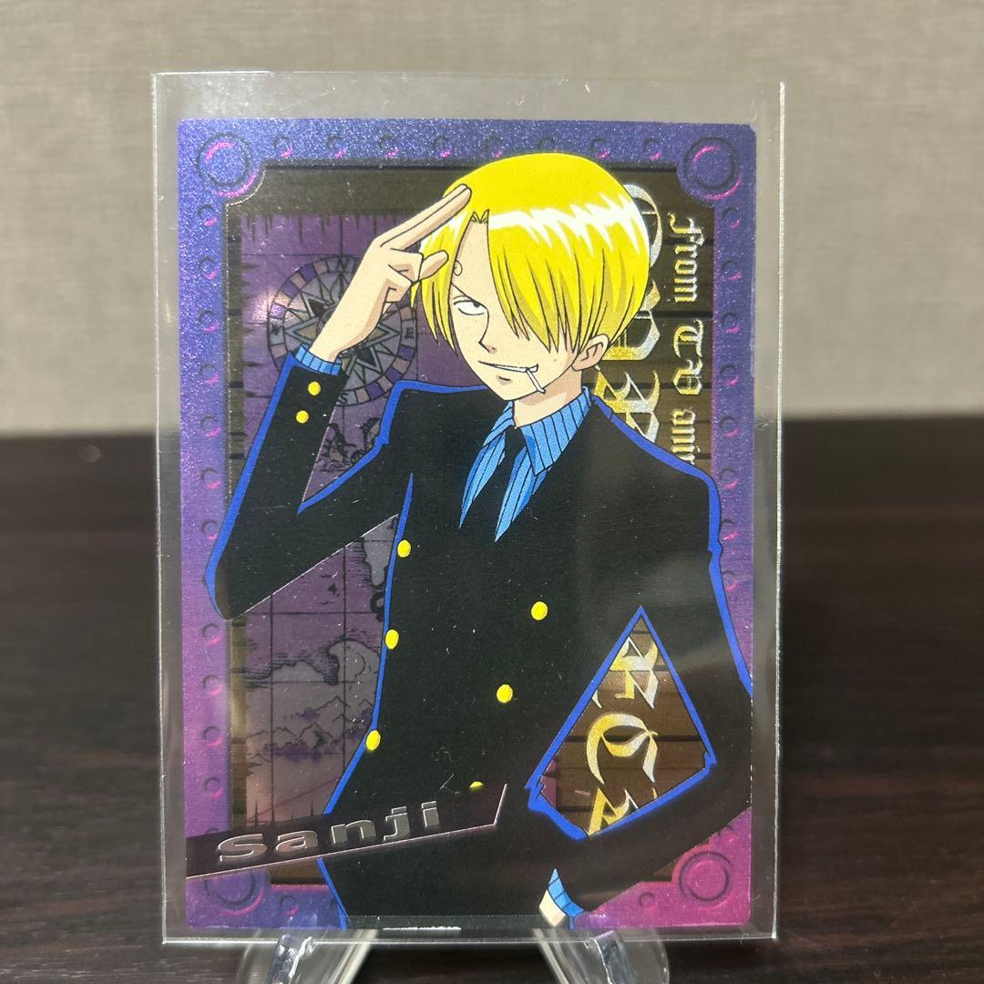 ワンピース　アマダ　エッチングカード　サンジ　② 当時物　貴重