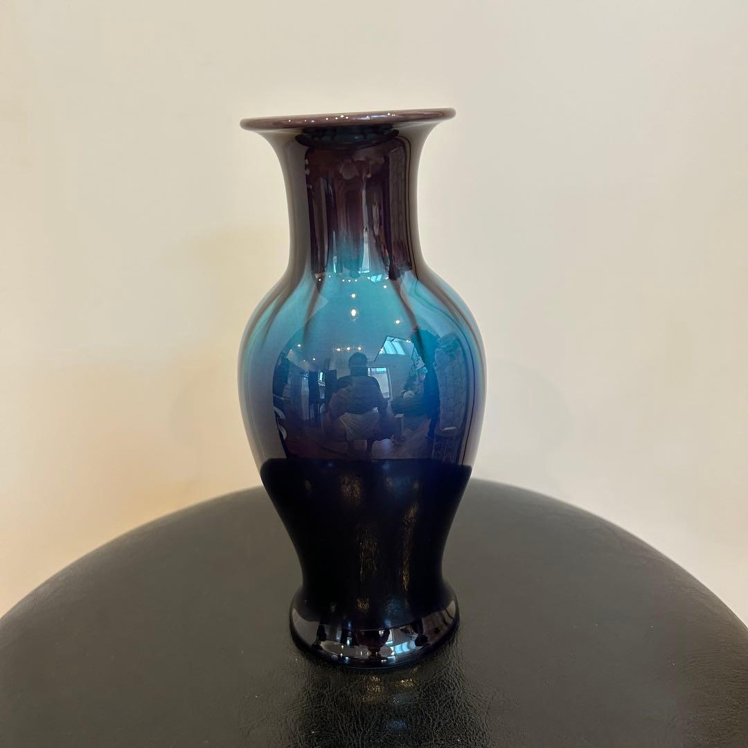 【訳あり 】三代 徳田八十吉 花瓶 共箱 付