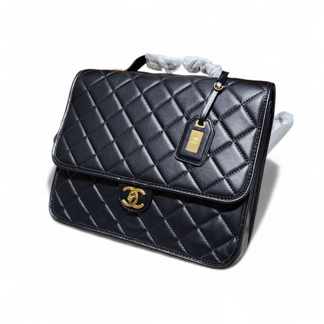 D*≦様 CHANEL　リュック　キルティング　黒　ノベルティ