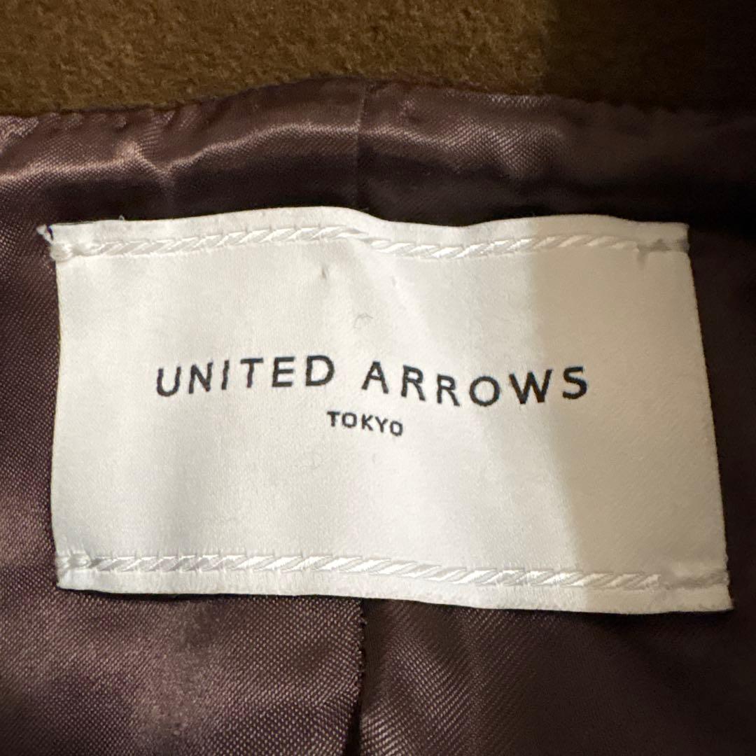美品⭐︎UNITED ARROWS ブラウン ダブルブレストコート 38