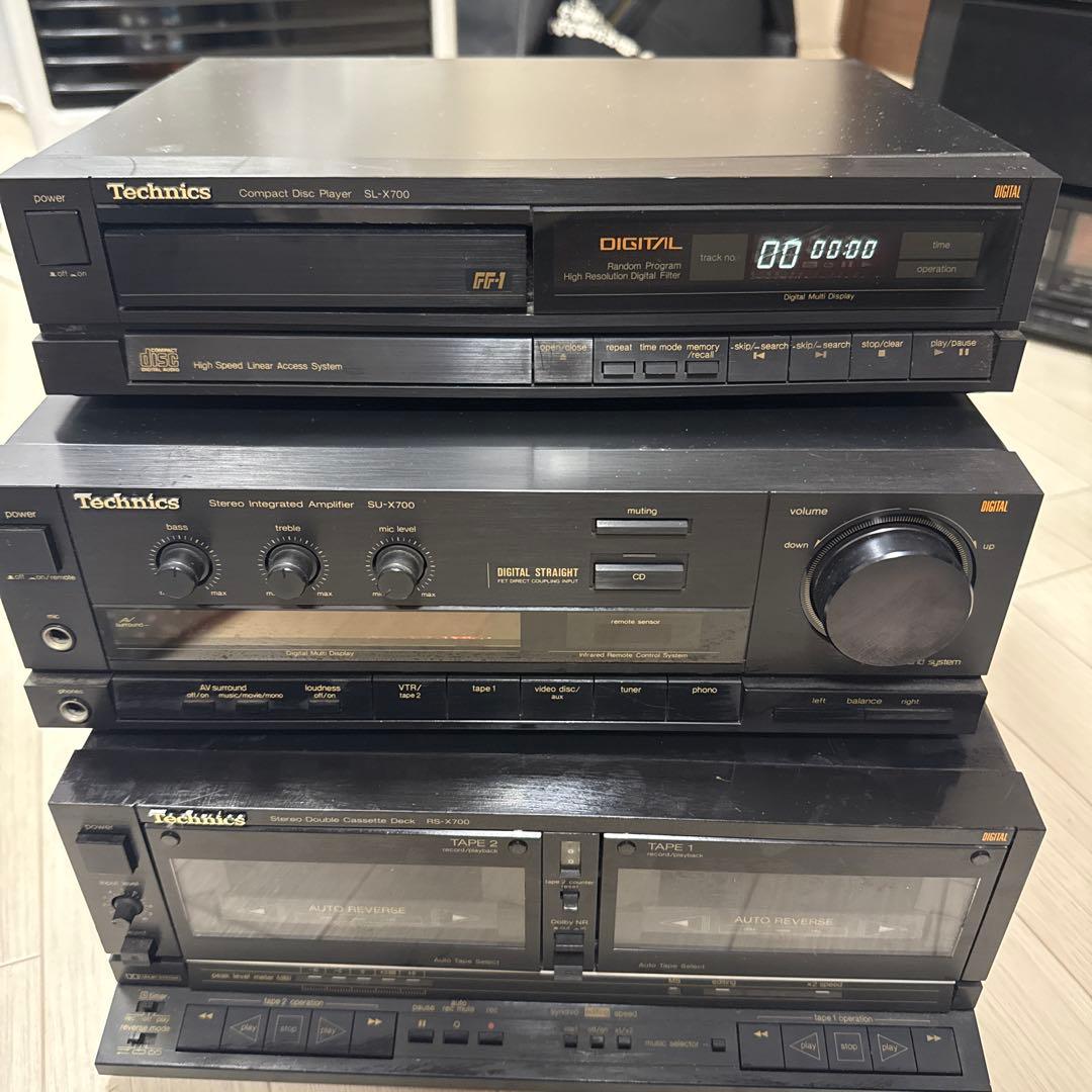 Technics X700コンポ3点セット(アンプ / CD / ダブルカセット