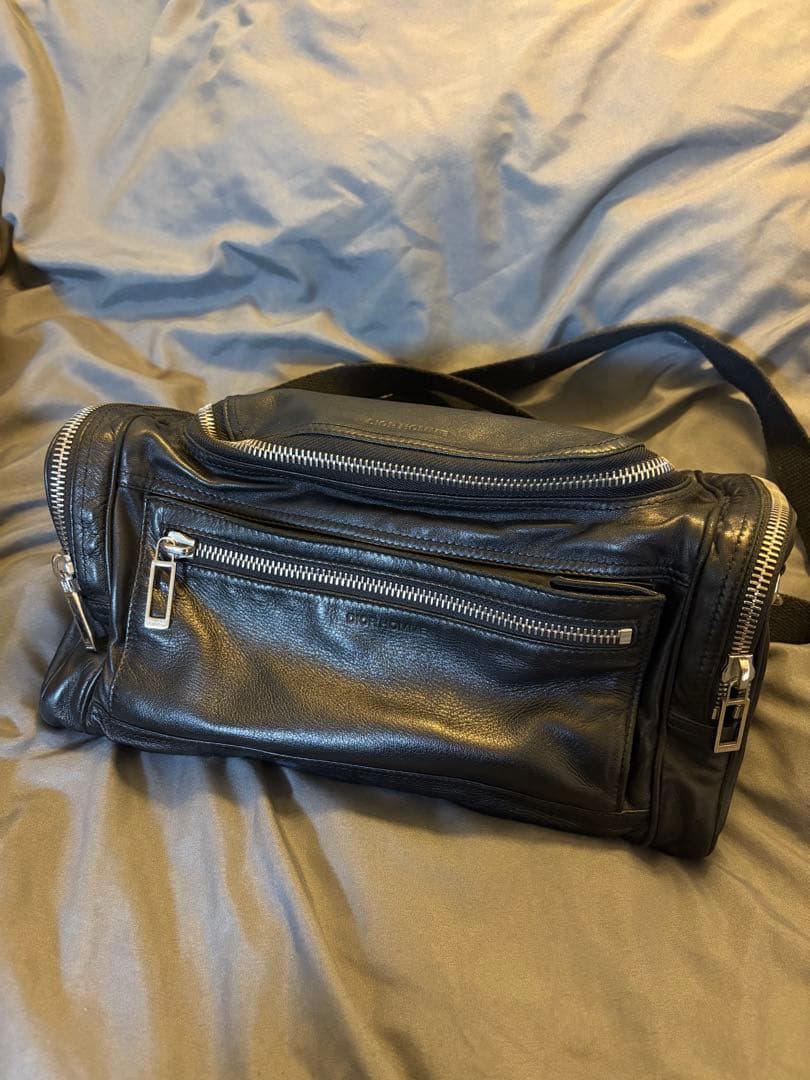 【23日まで値下げ中】dior homme レザー ショルダー ドラムバッグ