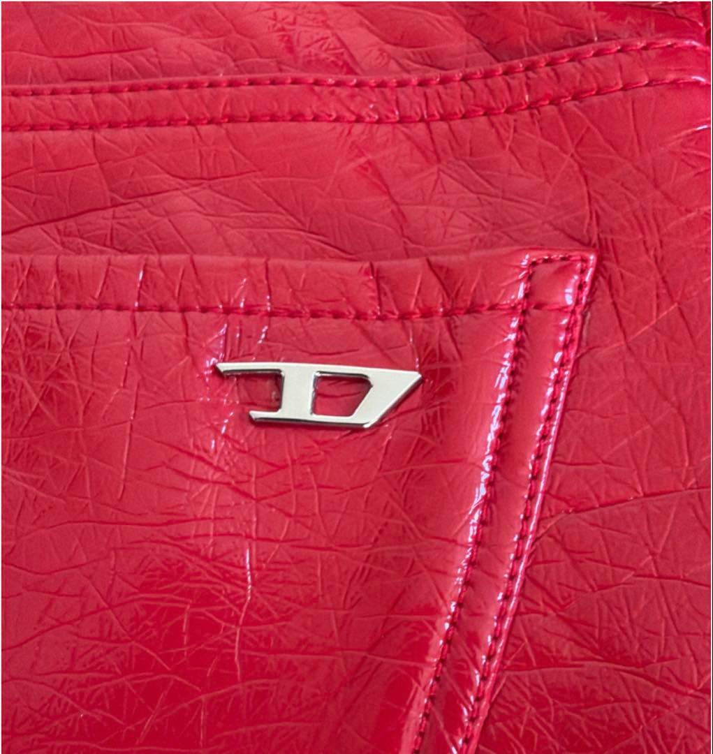 【新品】DIESEL ディーゼル P-ARCY フェイクレザー　 赤 26