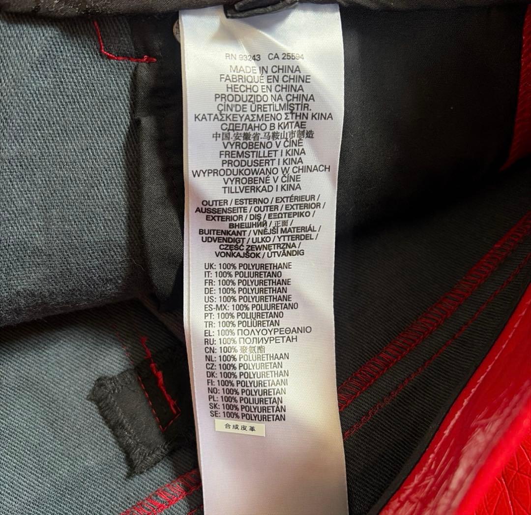 【新品】DIESEL ディーゼル P-ARCY フェイクレザー　 赤 26