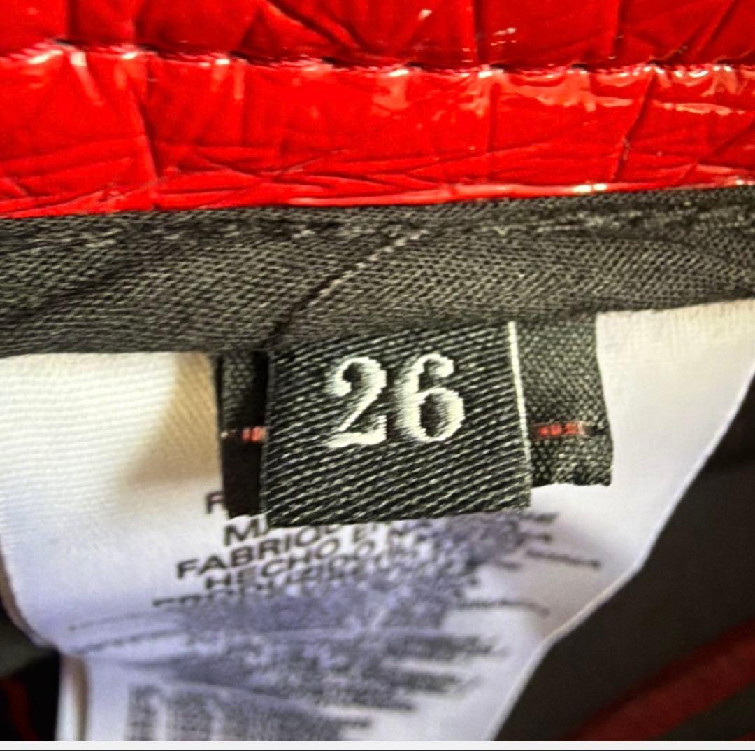 【新品】DIESEL ディーゼル P-ARCY フェイクレザー　 赤 26