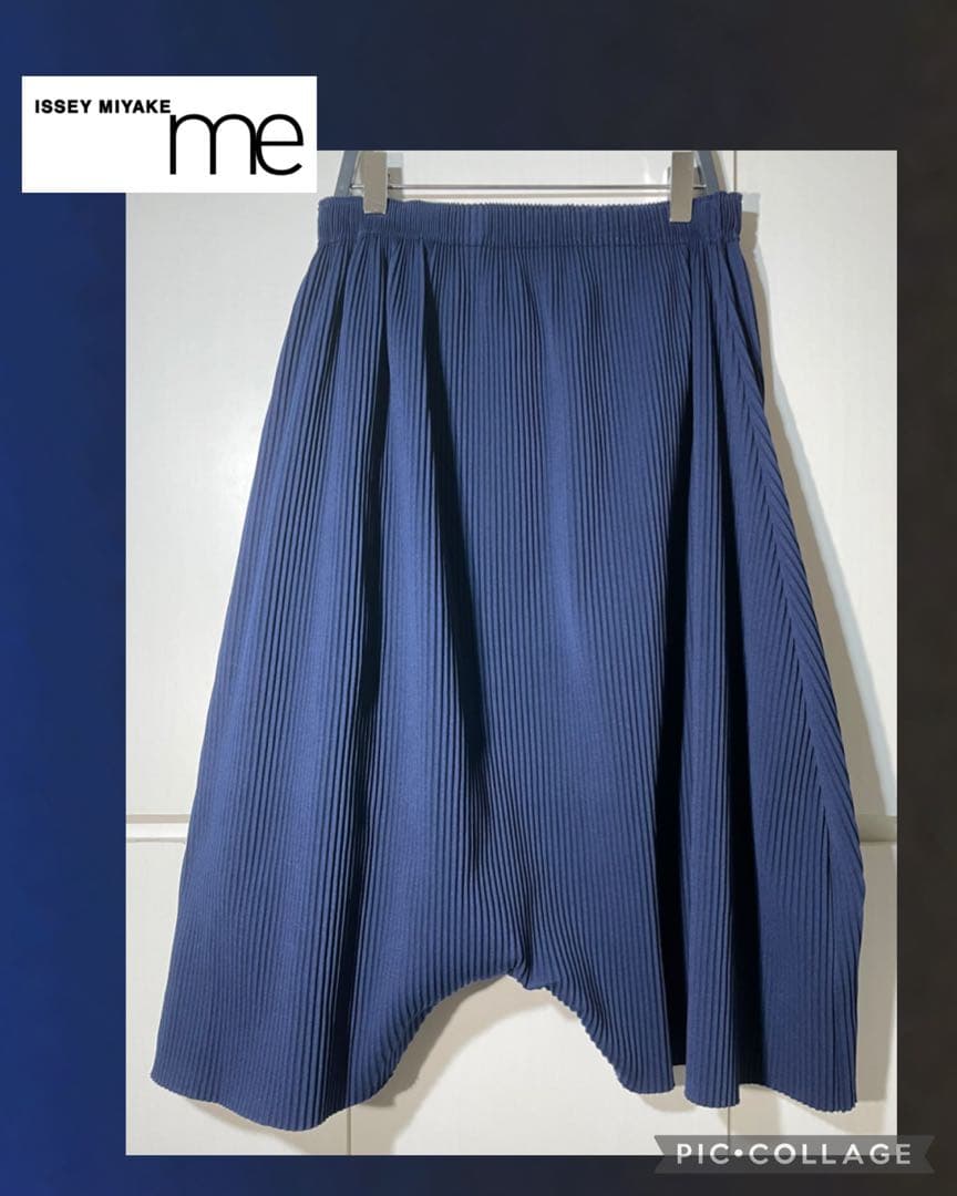 イッセイミヤケ パンツ me by issay miyake ネイビー