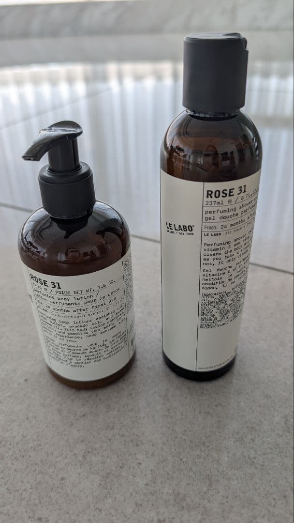 LE LABO ROSE 31 ボディーローション＆シャワージェル 各237ml