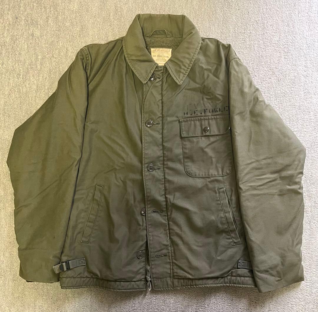 A-2 デッキジャケット　ステンシル入り　実物本物　ベルベルジン　遊歩道