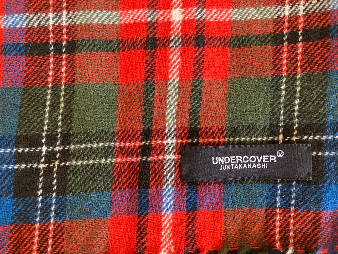 アンダーカバー undercover 大判チェックストール 新品未使用