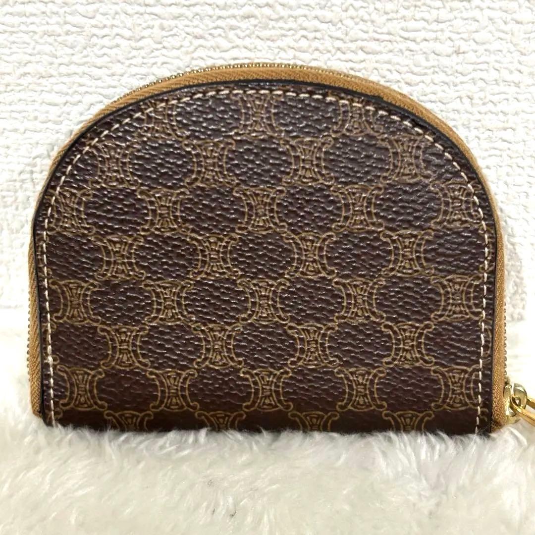 【美品】CELINE セリーヌ　マカダム　トリオンフ　ケース　小銭入れ
