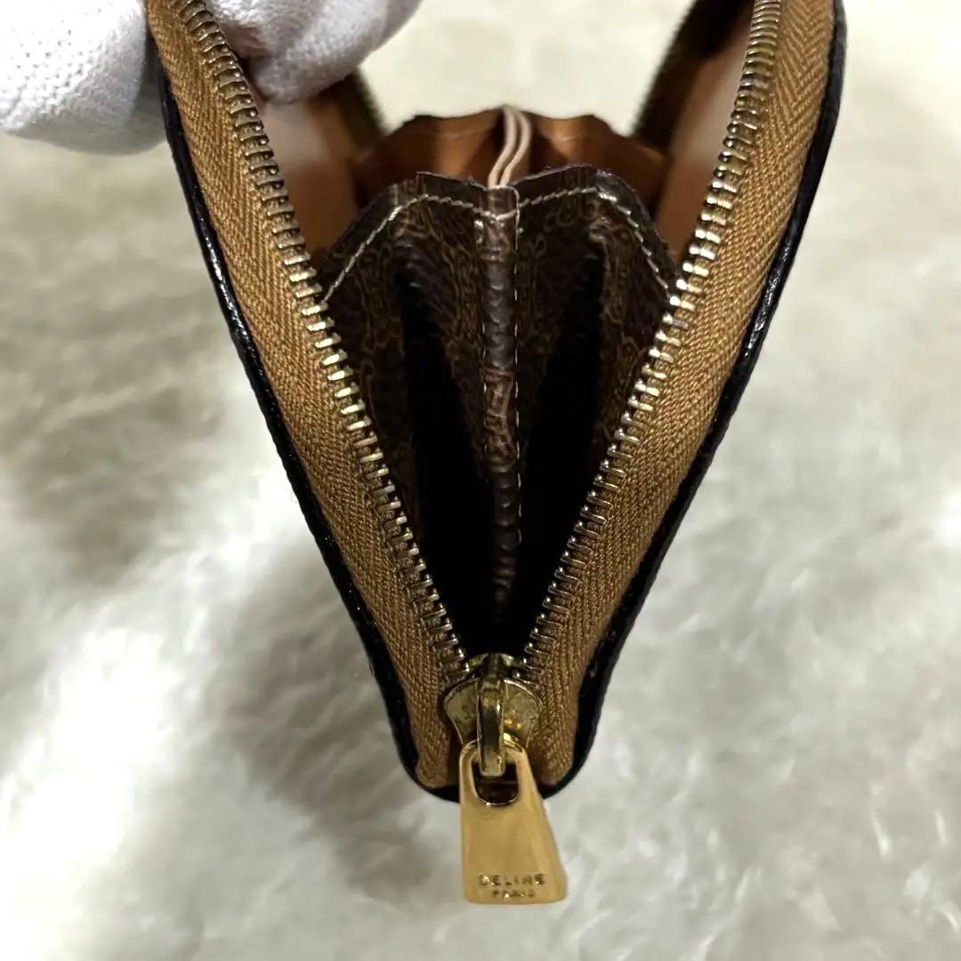 【美品】CELINE セリーヌ　マカダム　トリオンフ　ケース　小銭入れ