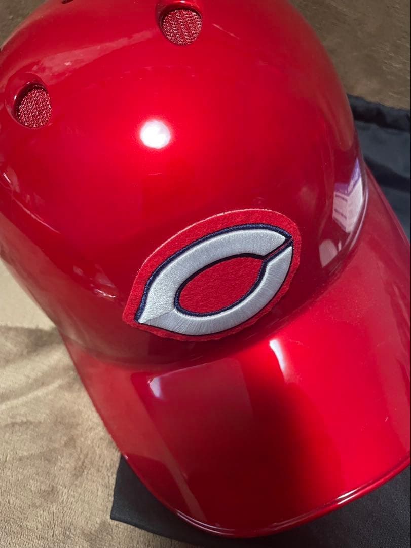 広島カープ　プロ使用ヘルメット　Oサイズ