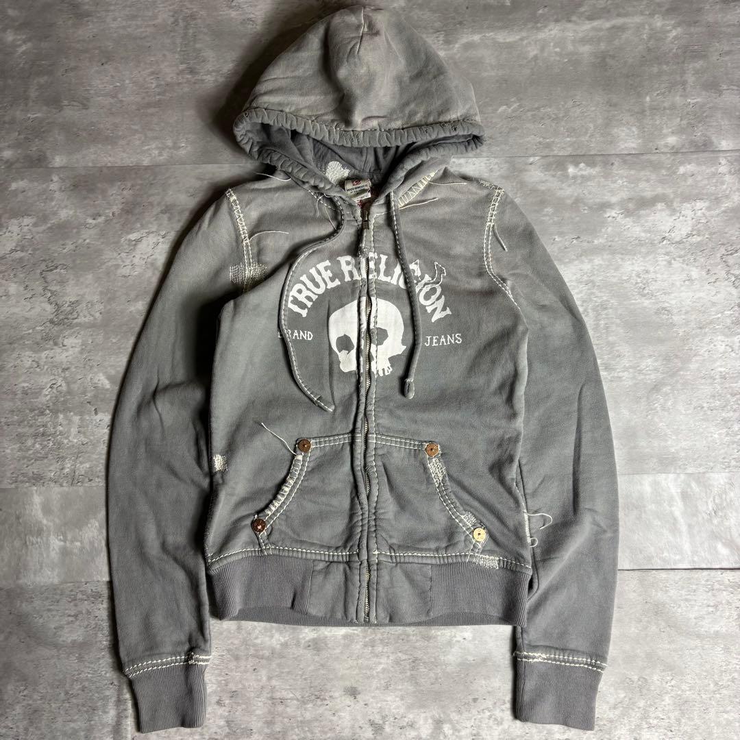 true religion パーカー Y2K グレー レディース