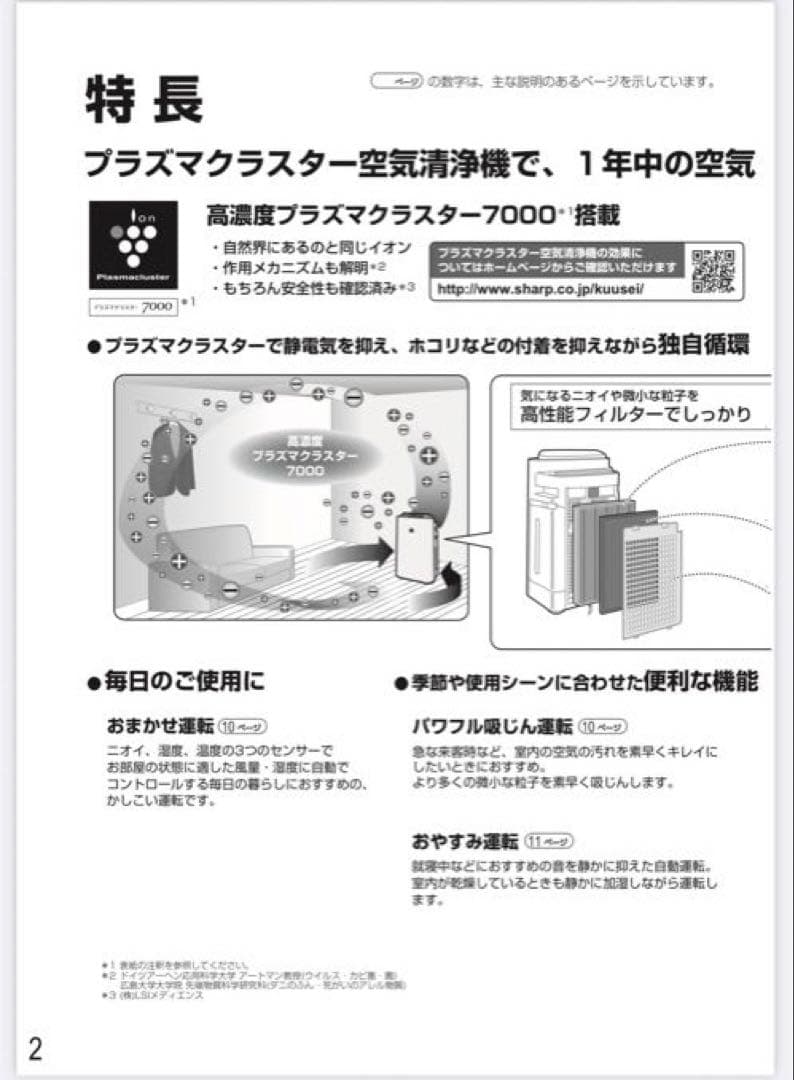 SHARP 空気清浄機 KC-50TH3-W