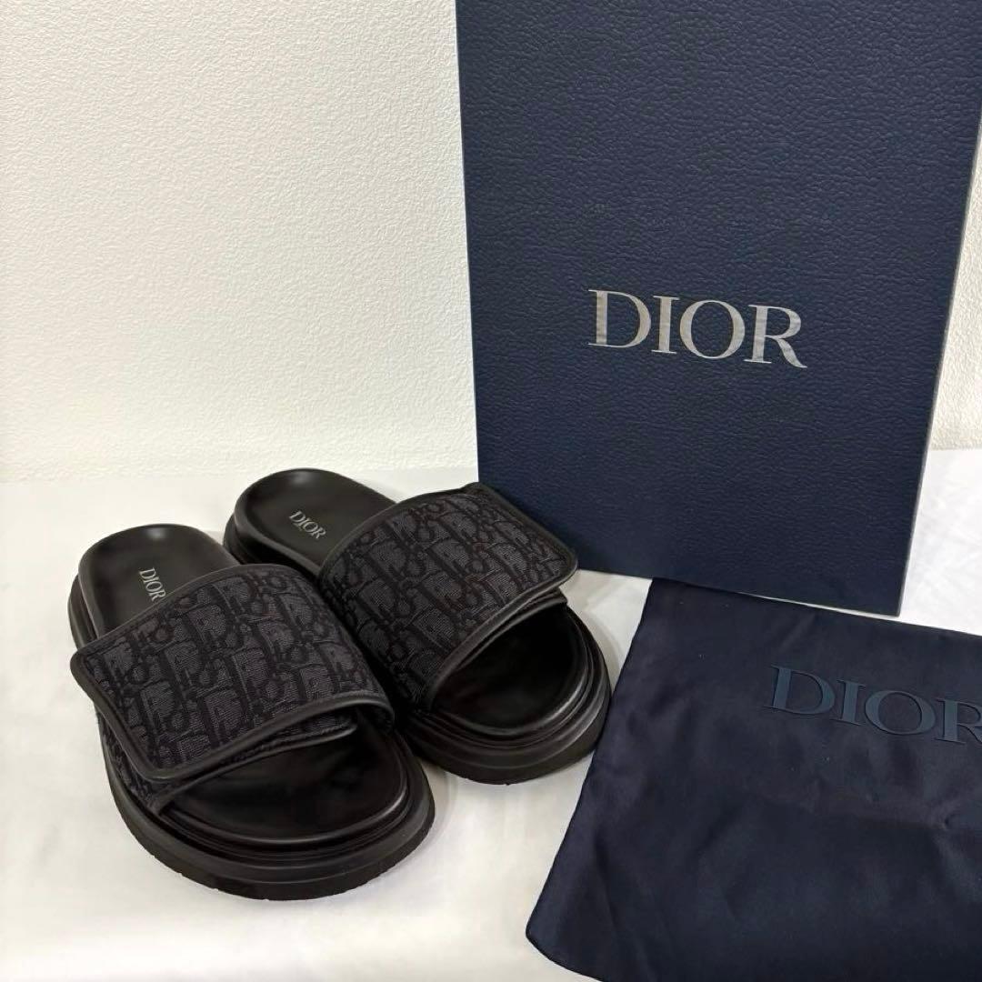 極美品✨ディオール Aqua サンダル オブリーク ジャガード 付属品完品