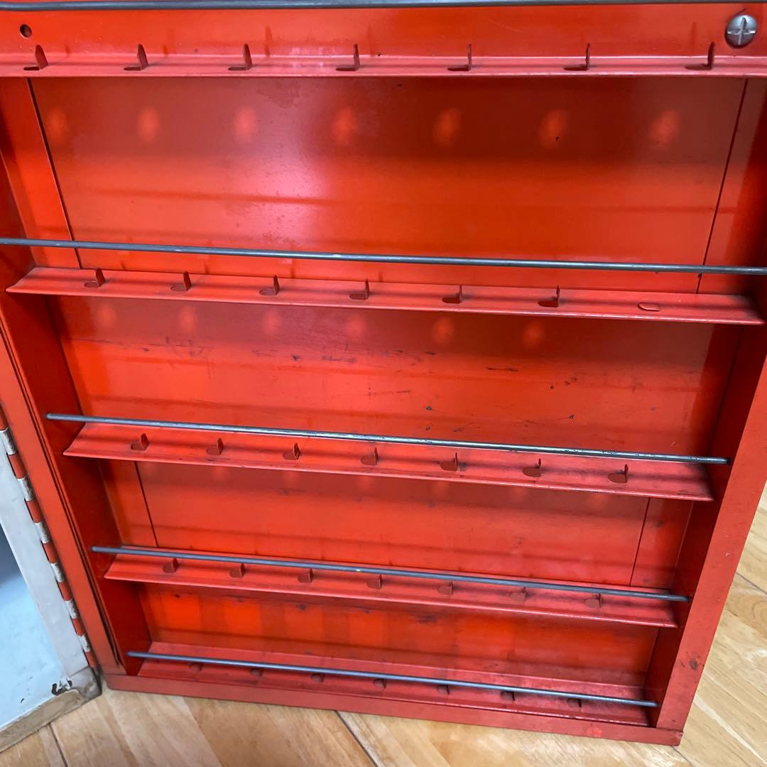 アメリカ　Borg Warner キャビネット　工具箱　アンティーク　棚