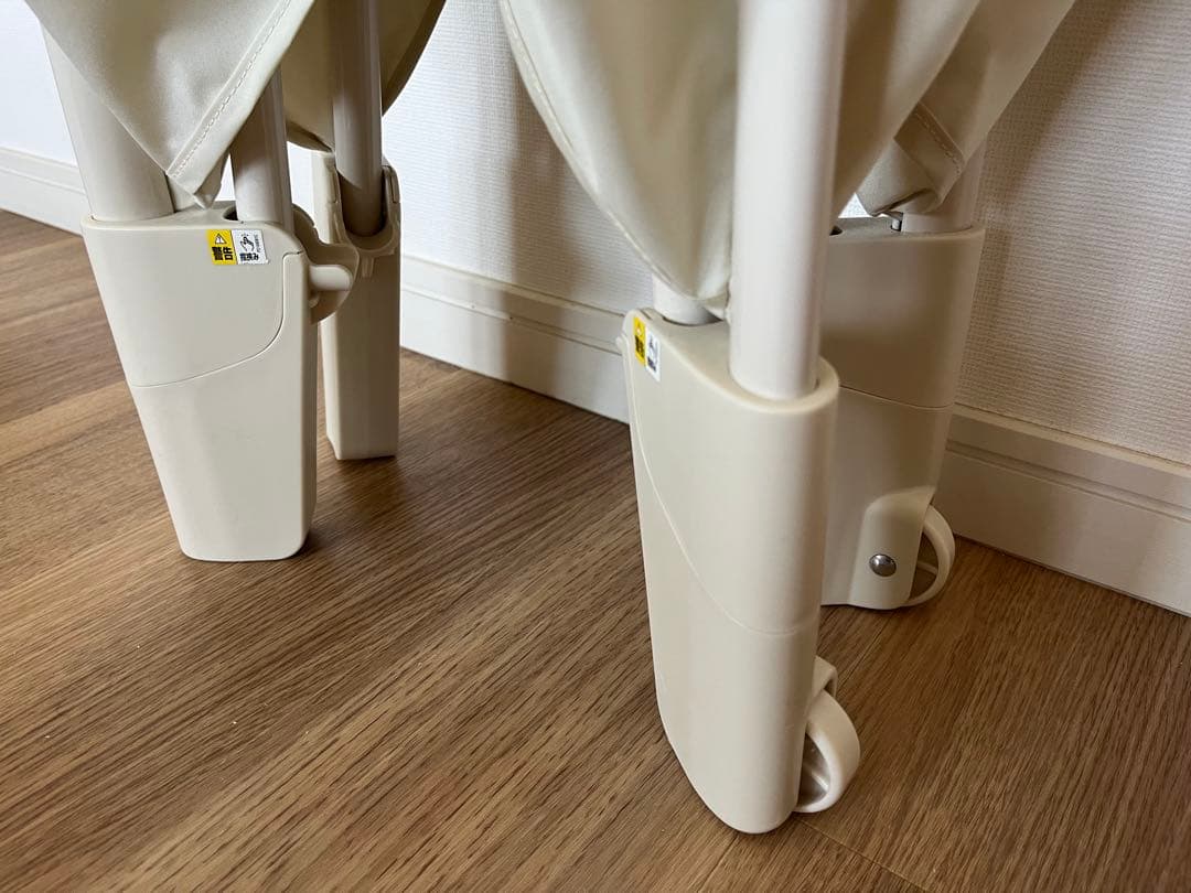 Aprica ココネルエアー 折りたたみ ベビーベッド ベージュ マットレス付き