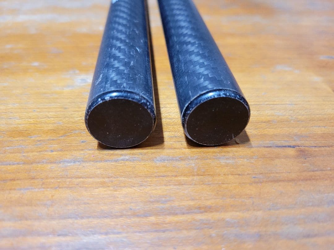 【2本セット】kemeko 3Kカーボンポール 180cm ブラック