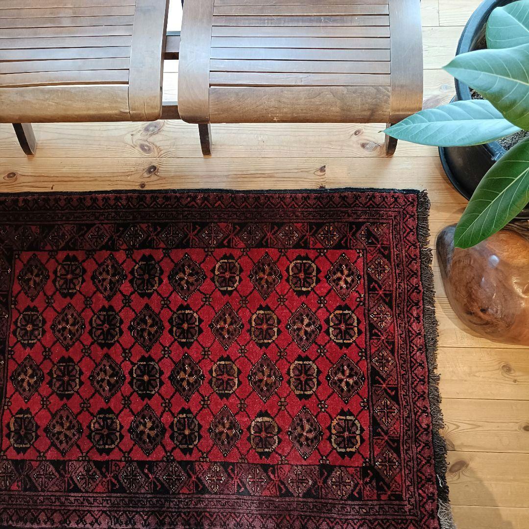 ※【koji koji】トライバルラグ ヴィンテージラグ アフガンラグ