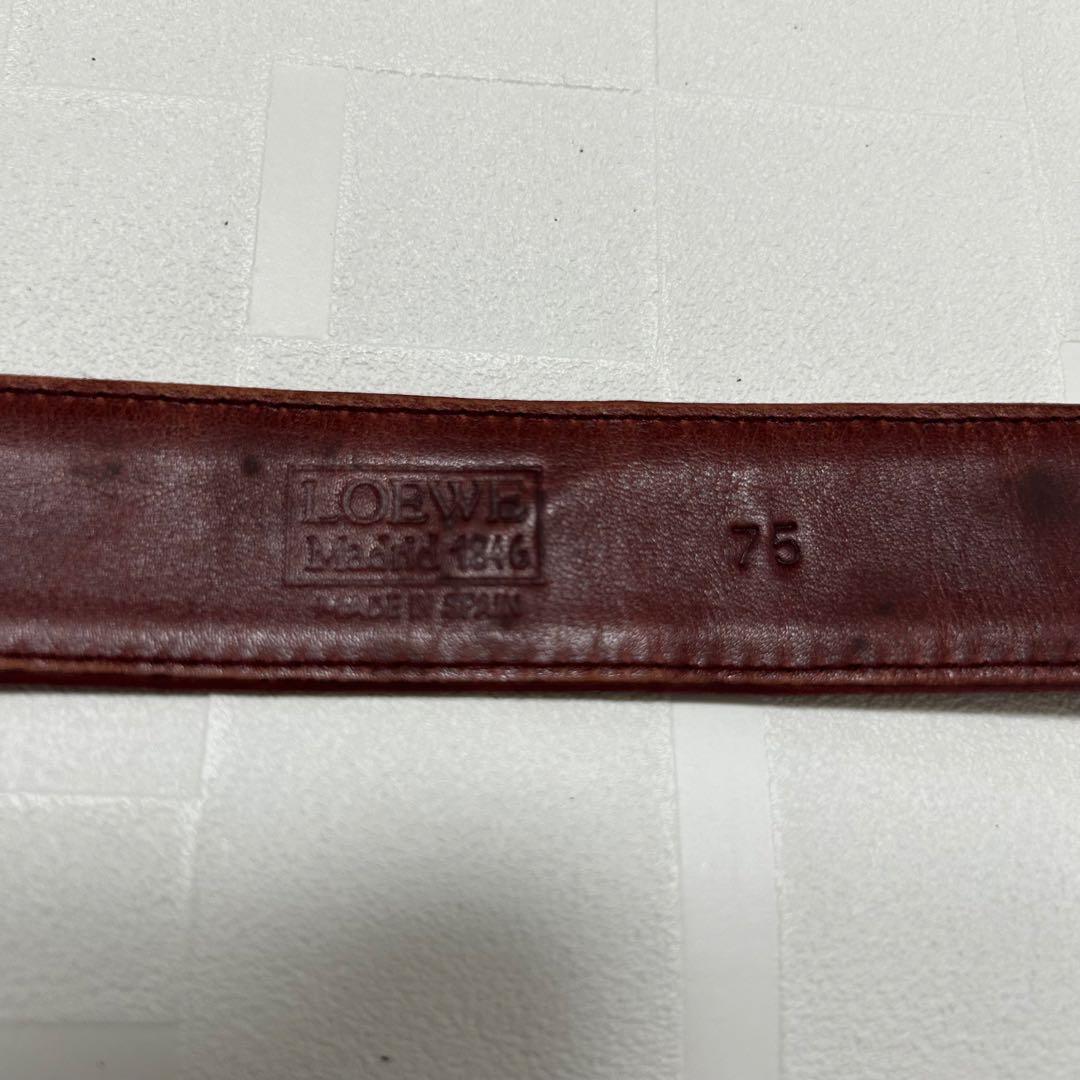 LOEWE ロエベ　ベルト　アナグラム　ボルドー