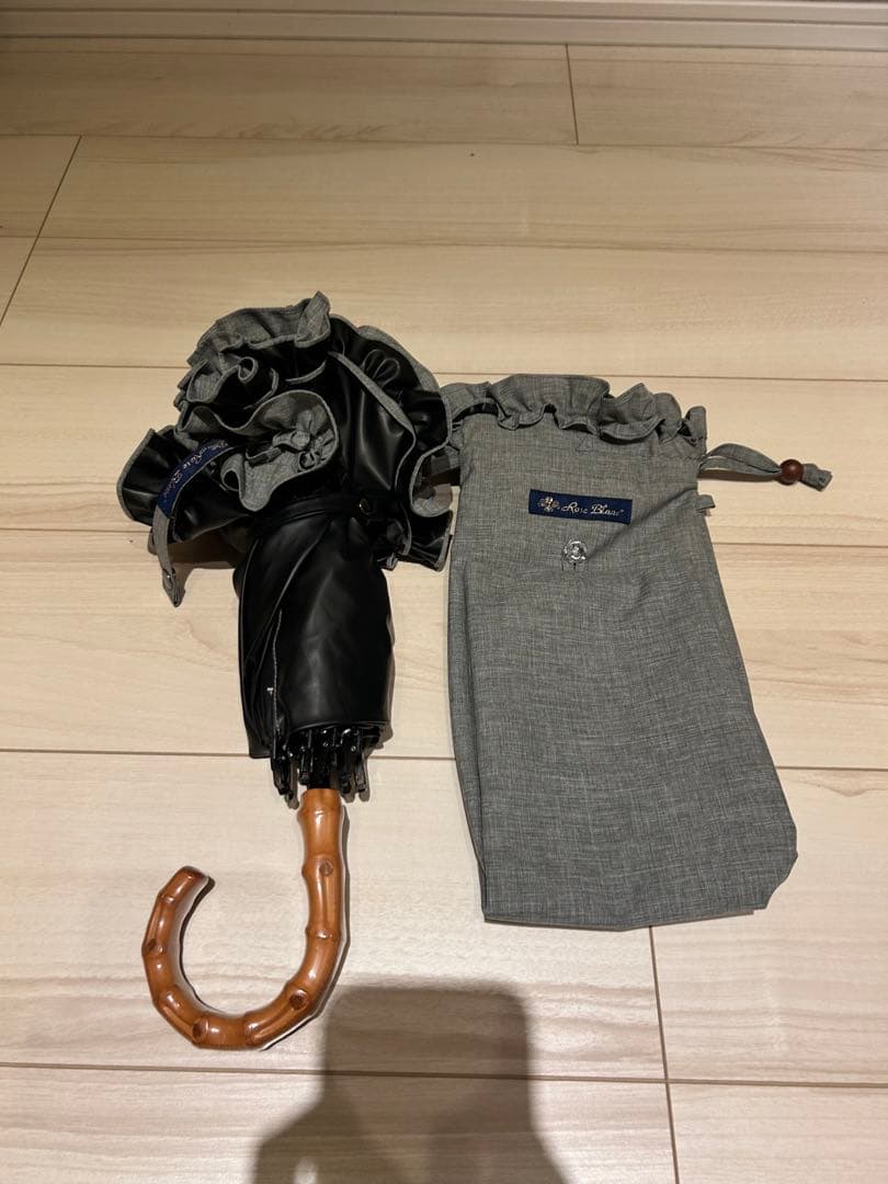 芦屋ロサブラン　2段折日傘（グレー）