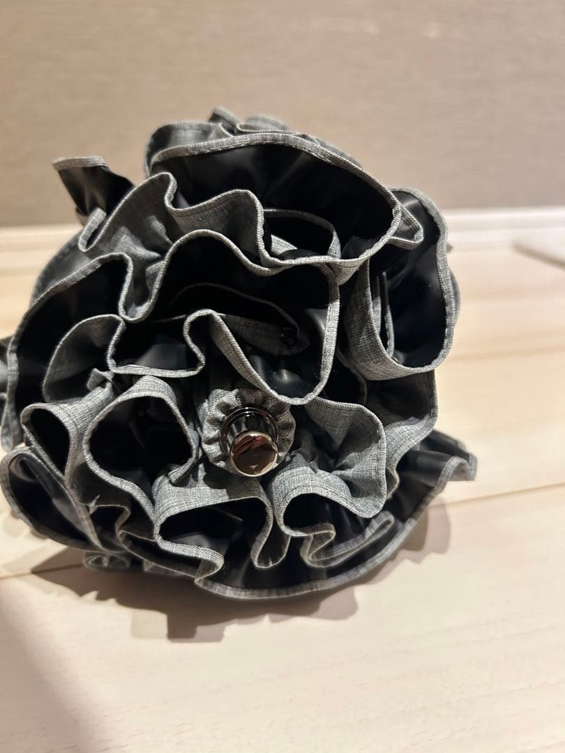 芦屋ロサブラン　2段折日傘（グレー）