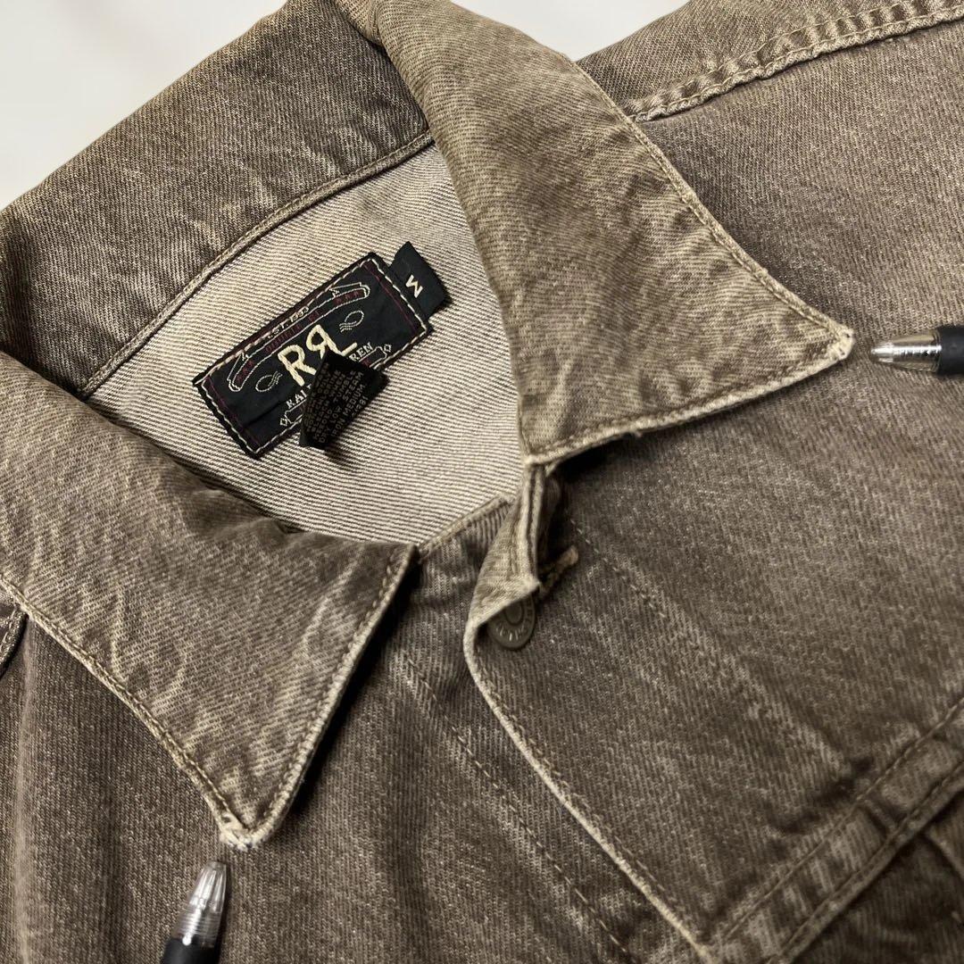 値下げ ダブルアールエル RRL 三ツ星 USA製 先染め 2nd Gジャン M