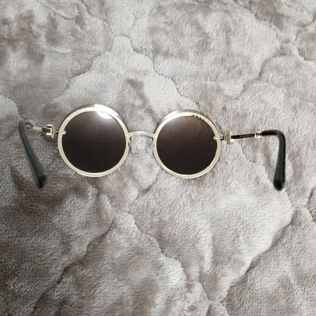 BVLGARI ラウンドサングラス ブラウン